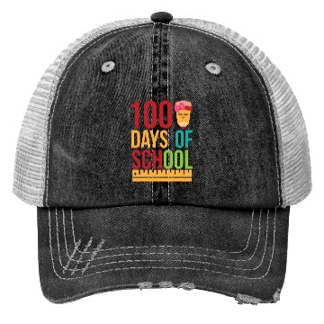 Discover 100 days of school 01 Trucker Hats