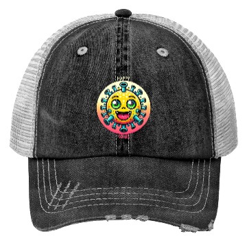 Discover Joyful Virus Delight Trucker Hats