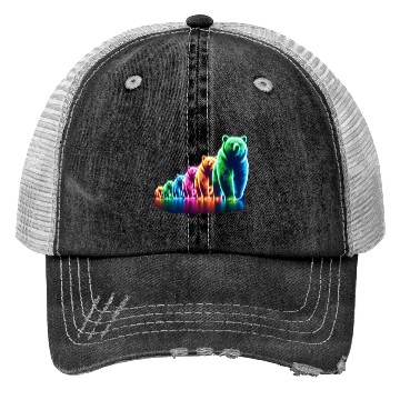 Discover Neon Bears Trucker Hats