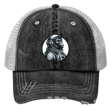 Discover Chimpanzee Astronaut in Space Trucker Hats