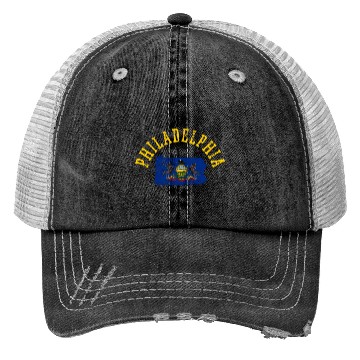 Discover Embrace Your Inner Patriot: Philadelphia USA Flag Trucker Hats