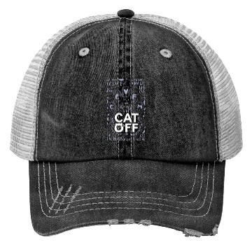 Discover Cat Paw typography Trucker Hats