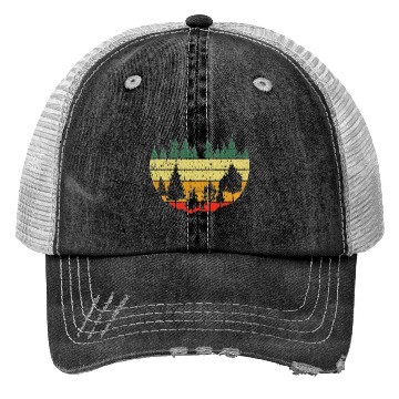 Discover Forest Light Outdoor Nature Trees Forest Trucker Hats