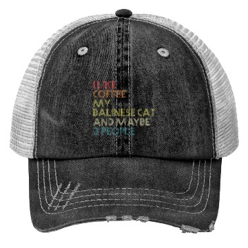 Discover Balinese Cat Owner Coffee Lover Trucker Hats