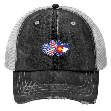 Discover Patriotic Heart Keepsake Design Trucker Hats