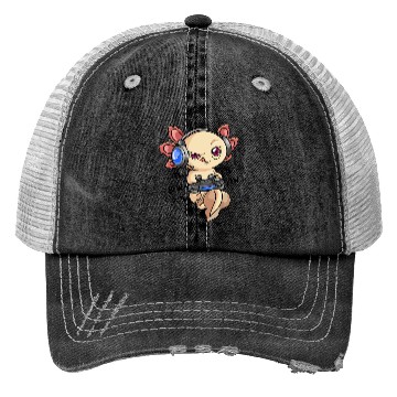 Discover Gaming Axolotl Boys & Adults Axolotls Video Game Trucker Hats