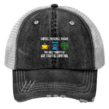 Discover Air Traffic Controller Coffee ATC Aviation Humor Trucker Hats