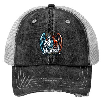 Discover Best Friends Forever: Angel & Devil Trucker Hats