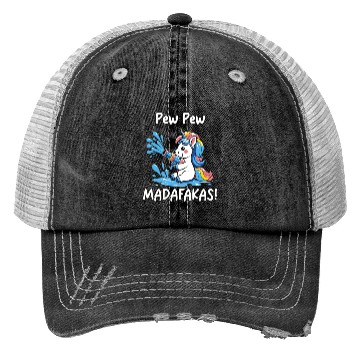 Discover Funny | Hilarious Gift Idea | Pew Pew Madafakas Trucker Hats