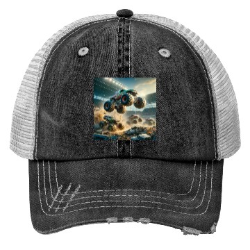 Discover Monster Madness Monster Trucks Trucker Hats