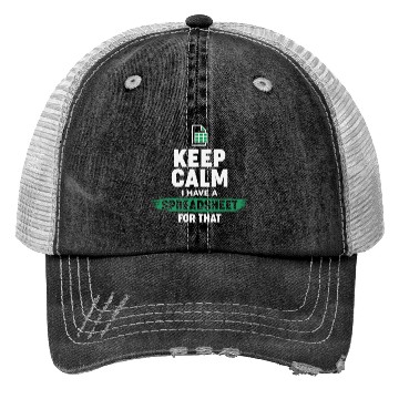 Discover Accountant Funny Excel Spreadsheets Keep Calm Trucker Hats