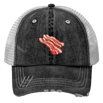Discover Delicious Bacon Strips Illustration Trucker Hats