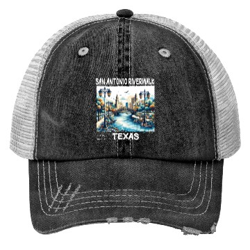 Discover San Antonio Riverwalk Trucker Hats