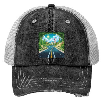 Discover blue way Trucker Hats