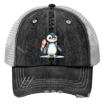 Discover Watercolor Cute School Animals, Back to School Trucker Hats