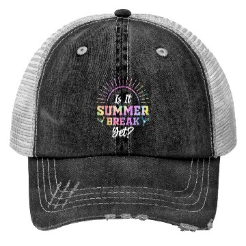 Discover Summer Break Teacher appreciation Trucker Hats