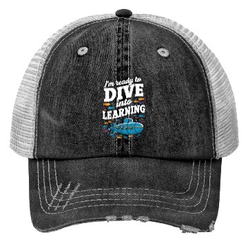 Discover School Submarine Ready To Dive Into Learning Trucker Hats