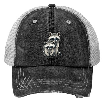 Discover Opossum and raccoon Trucker Hats