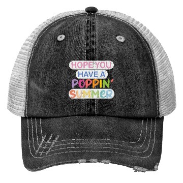 Discover poppin into summer Bye Bye School Trucker Hats