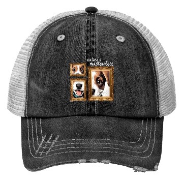 Discover Nature's Masterpiece dog Trucker Hats