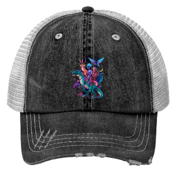 Discover Cryptozoology Cryptid Bigfoot Jackalope Mothman Trucker Hats