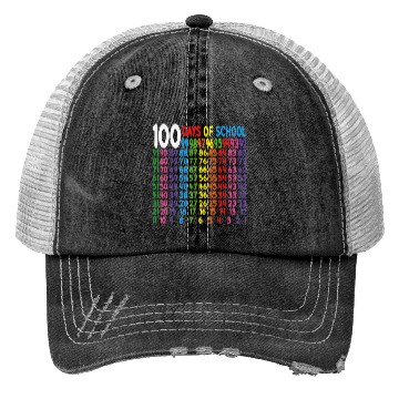 Discover 100th Day of School Teacher Trucker Hats