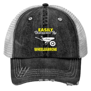 Discover Wheelbarrow Art Design Farmer Gardener Trucker Hats