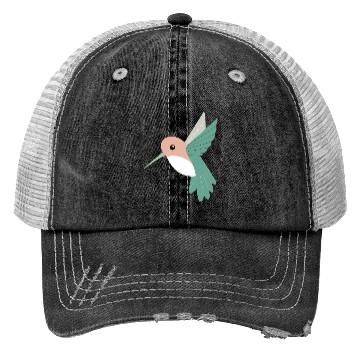 Discover Hummingbird with green beak Trucker Hats