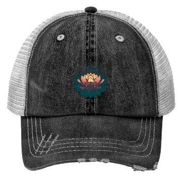 Discover Radiant Lotus: Embrace Optimism and Happiness Trucker Hats