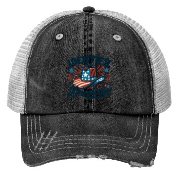 Discover I Identify as an American Proud US American Cowboy Trucker Hats