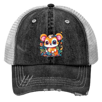Discover Playful Panda Tree Climber Trucker Hats