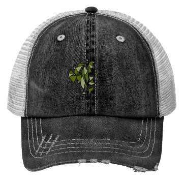Discover Army Green YStone Bison Design Trucker Hats