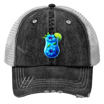 Discover Blue hibiscus tea Trucker Hats