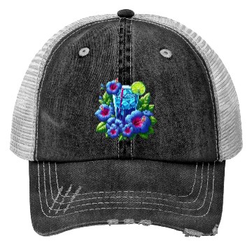 Discover Blue hibiscus tea Trucker Hats