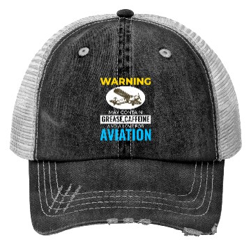 Discover Aircraft Mechanic Aviation Technician Coffee Funny Trucker Hats