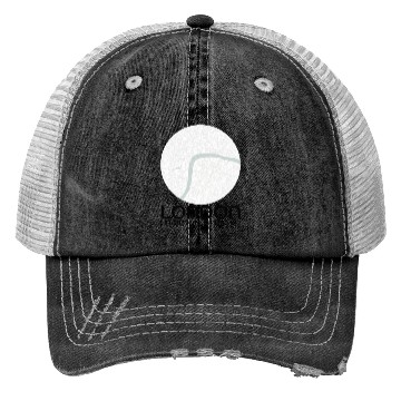 Discover London Map with GPS location Trucker Hats