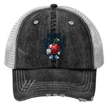 Discover Berry Good at Volleyball - Cherry Character Design Trucker Hats