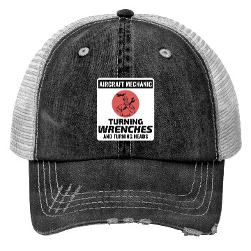 Discover Aircraft Mechanic Aviation Maintenance Technician Trucker Hats