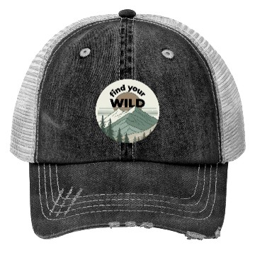Discover Find Your Wild Trucker Hats