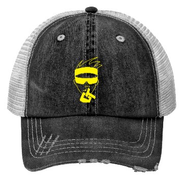 Discover Yellow neon face GT Trucker Hats