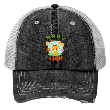 Discover Cute baby lion Trucker Hats