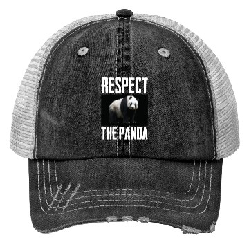 Discover Respect The Panda Photo Animal Lover Cute Panda Trucker Hats