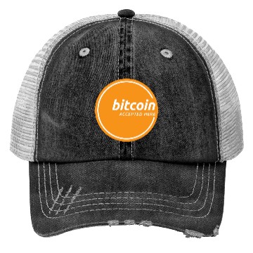 Discover Bitcoin Accepted Here Promo Trucker Hats