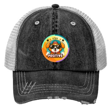 Discover Stay positive Trucker Hats