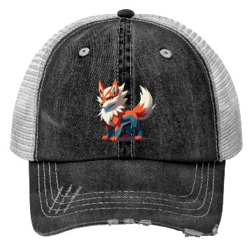 Discover Fierce Fantasy Wolf Trucker Hats