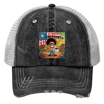 Discover Juneteenth 4Th July Celebrate Fathers Day Coffee Trucker Hats