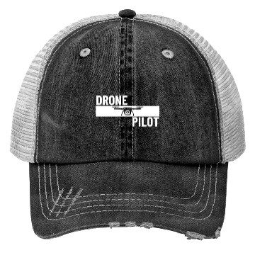 Discover Drone Pilot Quadcopter Proud Funny Drone Pilot Trucker Hats