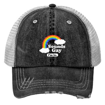 Discover Gender Lesbians, Gays, Trans, Queer Outfit Rainbow Trucker Hats