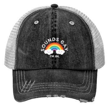 Discover Gender Lesbians, Gays, Trans, Queer Outfit Rainbow Trucker Hats