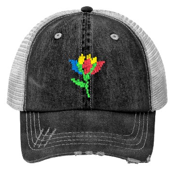 Discover Master Builder Building Blocks Brick Flower Trucker Hats